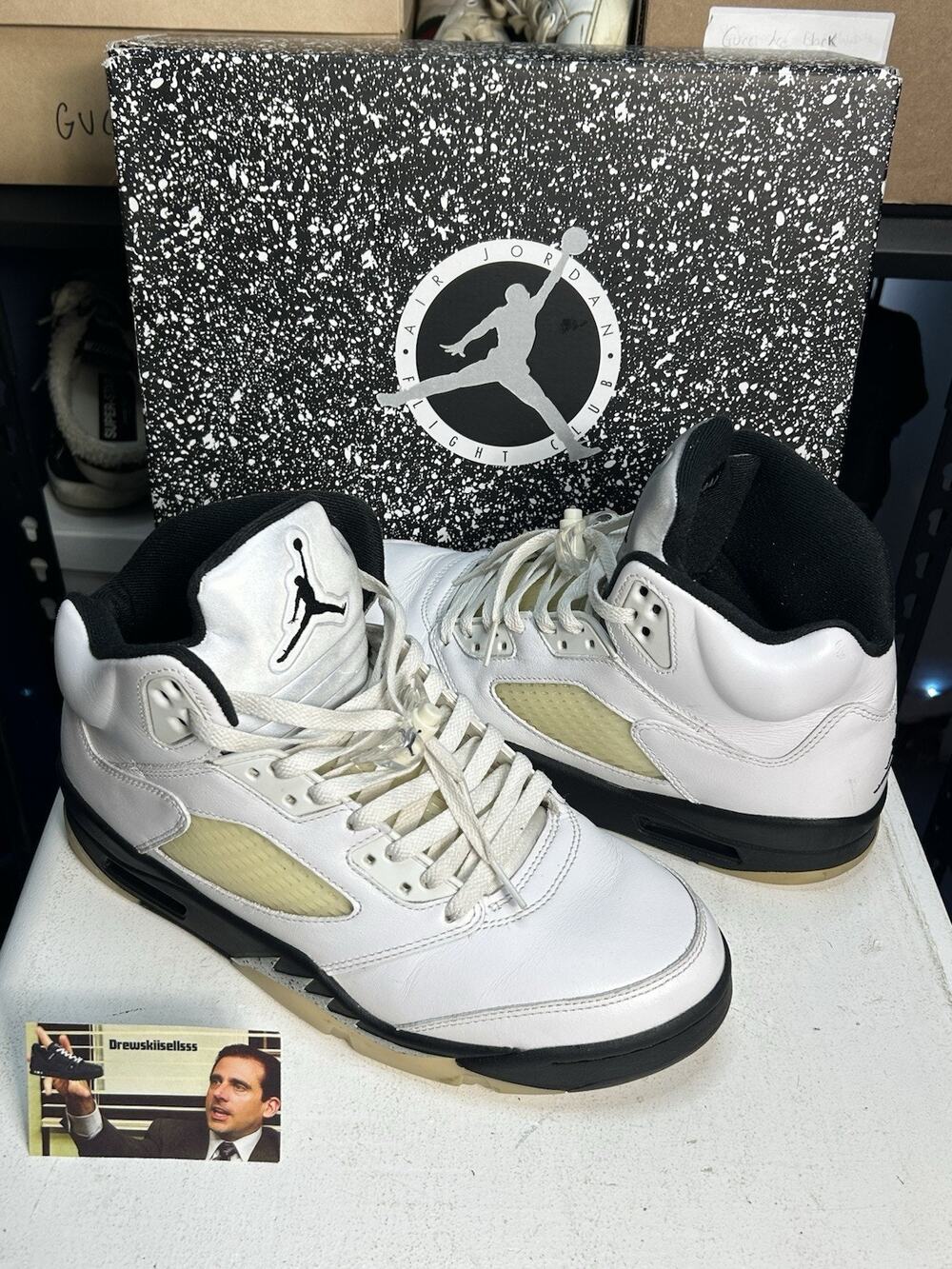 Air Jordan 5 'Reverse Metallic White Black' DD0587-110 Men’s Size 10.5